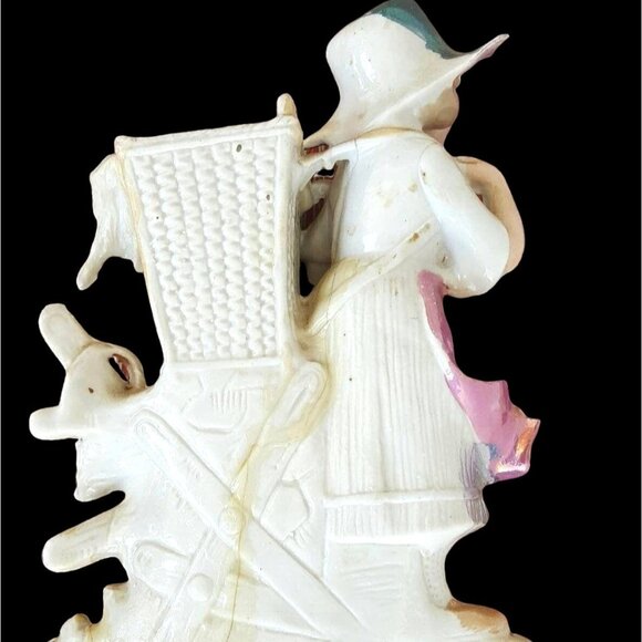 Antique German Bisque Spill Vase Match Stick Holder Carl Schneider Grafenthal - Picture 3 of 8